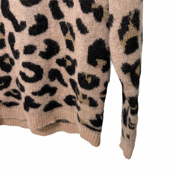 ELSAMANDA X ANTHROPOLOGIE Italian Leopard Sweater - Picture 4 of 7